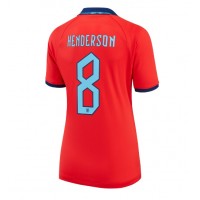 Camisa de time de futebol Inglaterra Jordan Henderson #8 Replicas 2º Equipamento Feminina Mundo 2022 Manga Curta